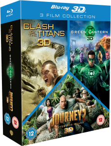 3D Triple Pack: Clash of the Titans / Journey 2 / Green Lantern