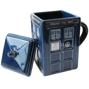 Dr Who: 3D Moulded Tardis Mug and Lid Image 1