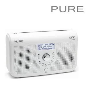 Pure Outlet ONE Elite DAB Radio, White - Manufacturer Refurbished Image 1