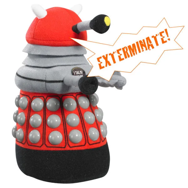 Doctor Who: Medium Red Dalek Talking Plush Image 1