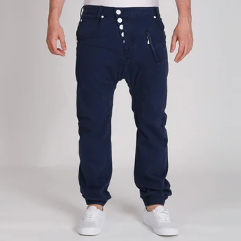 55 Soul Men's Cuffed Chinos - Navy