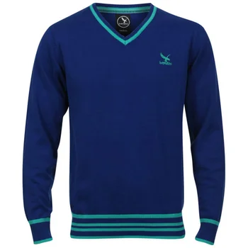 Benzini Men's Penn V-Neck Knit - Cobalt