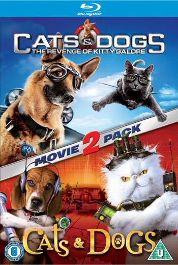Cats and Dogs - Double Pack (Cats and Dogs / Cats and Dogs: The Revenge of Kitty Galore): Triple Play (Includes Blu-Ray, DVD and Digital Copies)