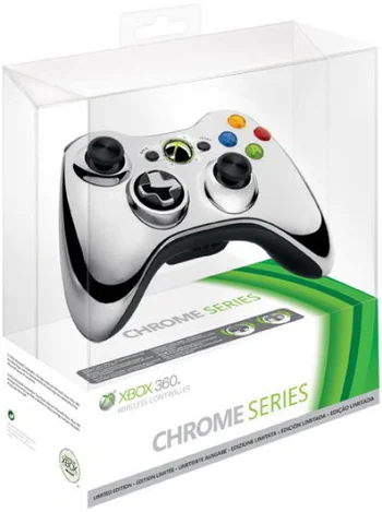 Xbox 360 Chrome Wireless Controller: Silver