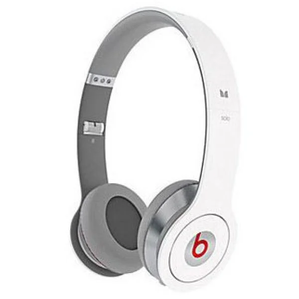 Monster Beats by Dr. Dre Solo Headphones with Control Talk - White Image 1