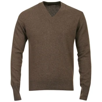 Romeo Gigli Men's V-Neck Knit - Brown