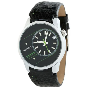 Henleys Men's Oversized Circular Dial Watch