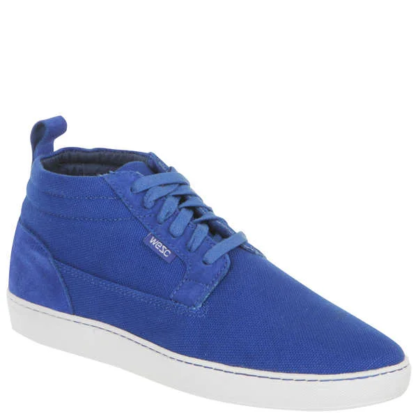 WESC Men's Hagelin Mid Top Trainer - Royal Blue - 7 - royal blue Image 1