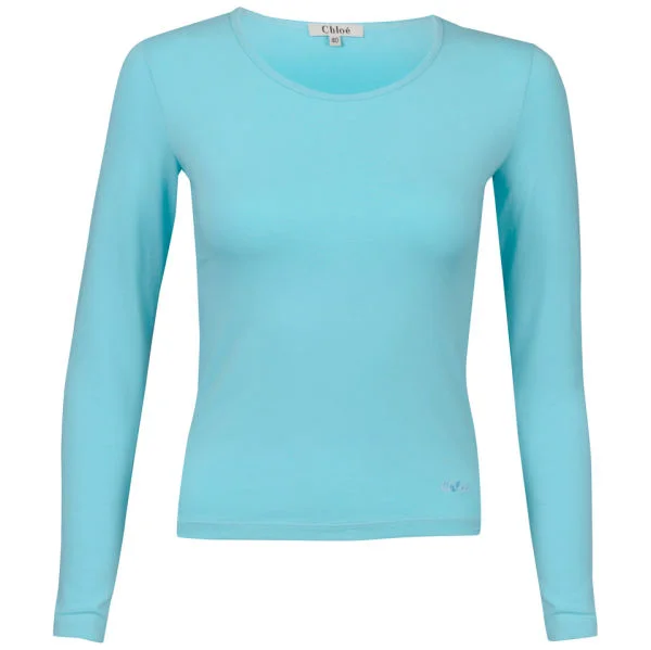 Chloe Women's Long Sleeve Top - Baby Blue - 10 - Baby Blue Image 1