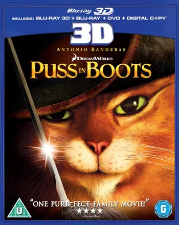 Puss in Boots 3D (3D Blu-ray, 2D Blu-Ray, DVD and Digital Copy)