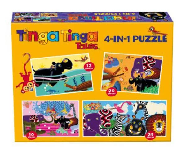 Tinga Tinga Tales 4 in 1 Puzzles Image 1