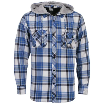 Sonneti Men's DA Hooded Shirt - Blue