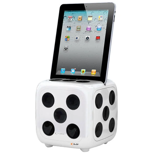iDice: iPod and iPad Speaker Dock - White Image 1