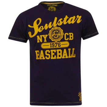 Soul Star Men's Beeball T-Shirt - Purple