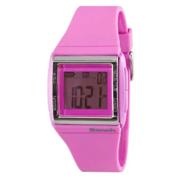 Bench Women's Digital Pink Strap Watch