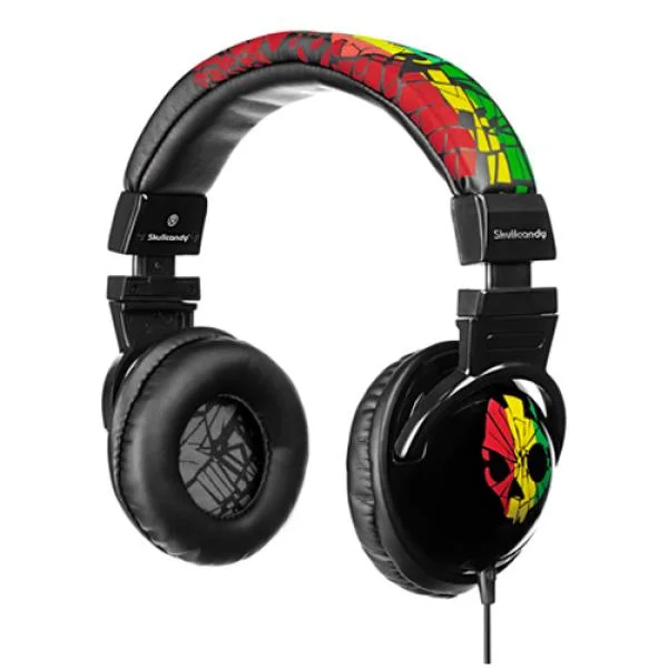 Skullcandy 2010 Hesh Headphones - Shattered Rasta Image 1