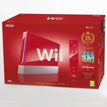 New Super Mario Bros. Nintendo Wii Pack Bundle (Red)