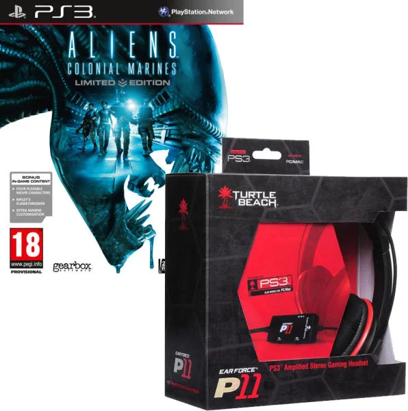 Aliens: Colonial Marines (Limited Edition) Bundle: Includes Turtle Beach: P11 Earforce Headset Image 1