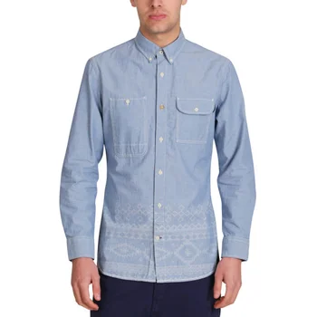 Mas-if Men's Spear Chambray Shirt - Denim