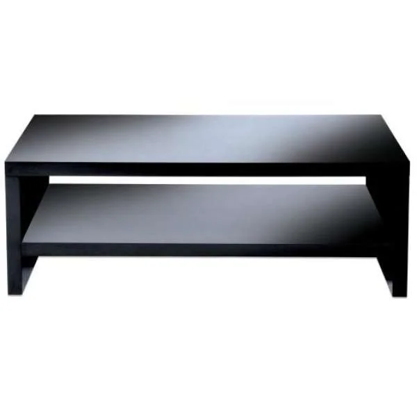 LEVV Black High Gloss TV Stand for up to 50 Inch TVs Image 1