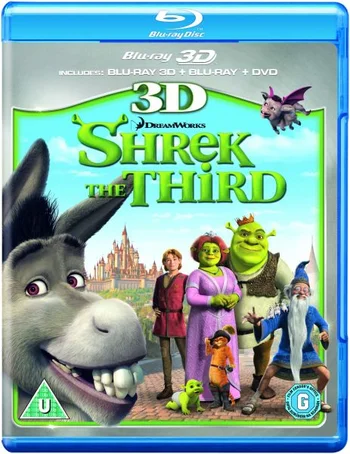 Shrek the Third 3D (3D Blu-Ray, 2D Blu-Ray and DVD)