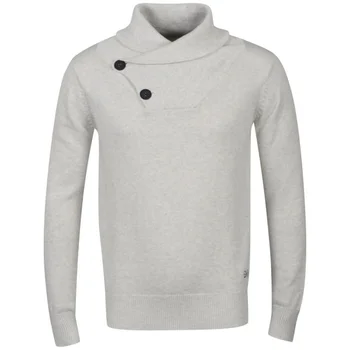 Crosshatch Men's Hubster Jumper - Ecru Marl