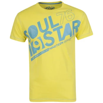 Soul Star Men's District T-Shirt - Yellow