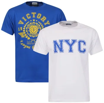 Men's 2-Pack T-Shirt - White NYC/Bright Blue Victory