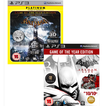 Batman Arkham GOTY Bundle: Includes Arkham City and Arkham Asylum