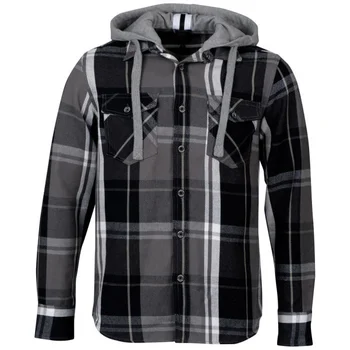 Ringspun Men's Griffin Check Long Sleeve Shirt - Black Check