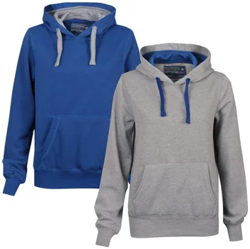 55 Soul Women's 2-Pack Hooded Jumpers - Blue/Mid Grey Marl