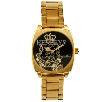 Henleys Men's Gold Bracelet Style Watch