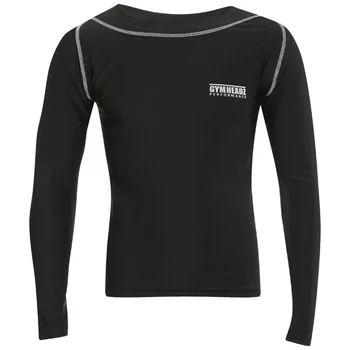 Gymheadz Men's Performance Skin Range Long Sleeve T-Shirt Black