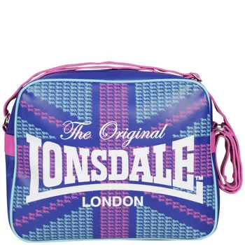 Lonsdale Logo Front Messenger Bag - Blue