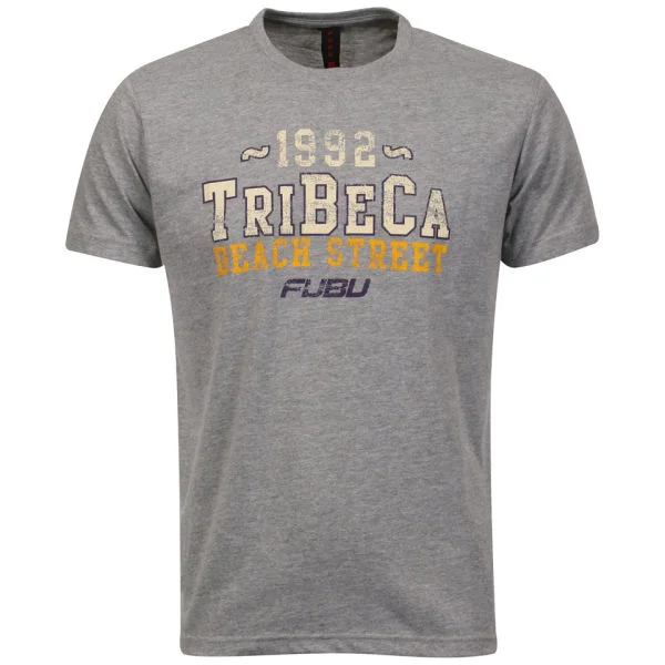 FUBU Men's Tribeca T-shirt - Grey - S - Grey Image 1