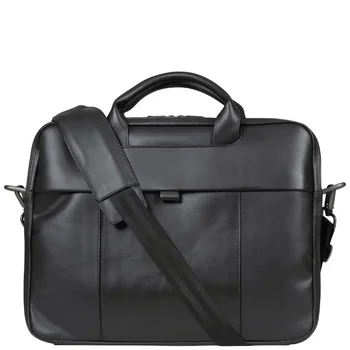 Dell Deluxe Black Leather 15.6 Inch Laptop Bag (W0FCT)