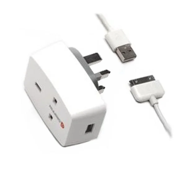 Griffin PowerBlock Plus USB Charger & Socket for iPad, iPhone & iPod (GA23112) Image 1