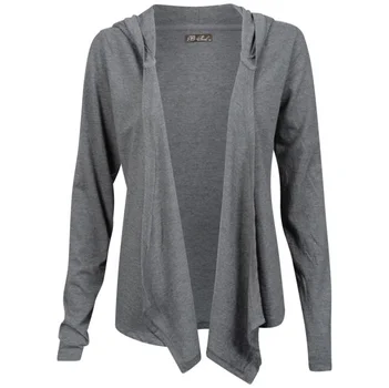 Brave Soul Women's Ryder Hooded Cardigan - Grey Marl