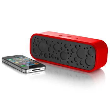Bluetooth Soundbox with Mic - Red