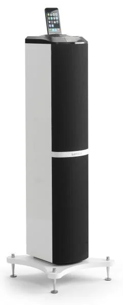 Lenco Tower 1 Speaker with iPod Docking Tower - White