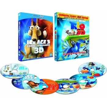 Rio 3D / Ice Age 3 3D (3D Blu-Ray, 2D Blu-Ray, DVD and Digital Copy)