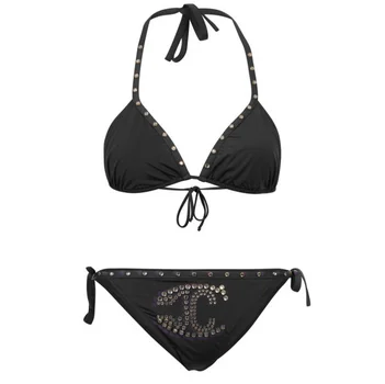 Just Cavalli Women's Stud Logo Bikini - Black