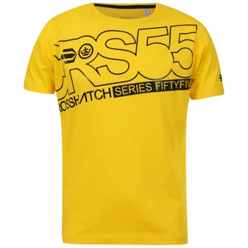 Crosshatch Men's Klock Crew Neck T-Shirt - Freesia Yellow