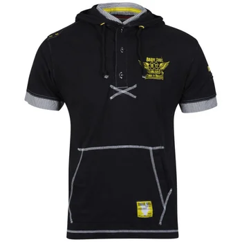 Brave Soul Men's Kobane Hooded Shirt - Black