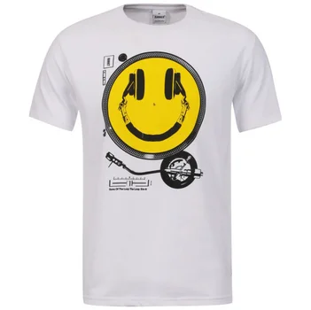 Addict Men's Smiley Deck T-Shirt - White