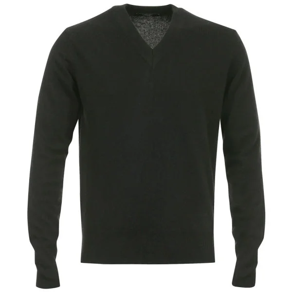 Romeo Gigli Men's V-Neck Knit - Black - M - Black Image 1