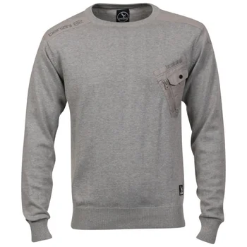 Benzini Men's Jackson Crew Neck Knit - Grey Marl