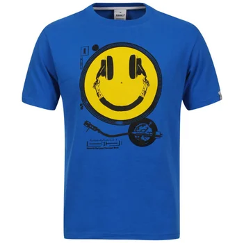 Addict Men's Smiley Deck T-Shirt - Royal Blue
