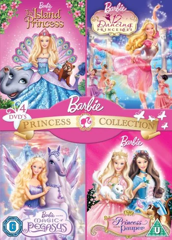 Barbie: Princess Collection (The Island Princess / 12 Dancing Princesses / The Magic of Pegasus / The Princess and the Pauper)