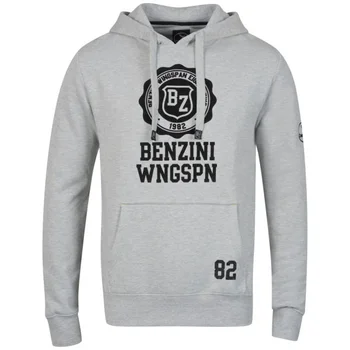 Benzini Men's Columbia Hooded Sweat-Grey Marl